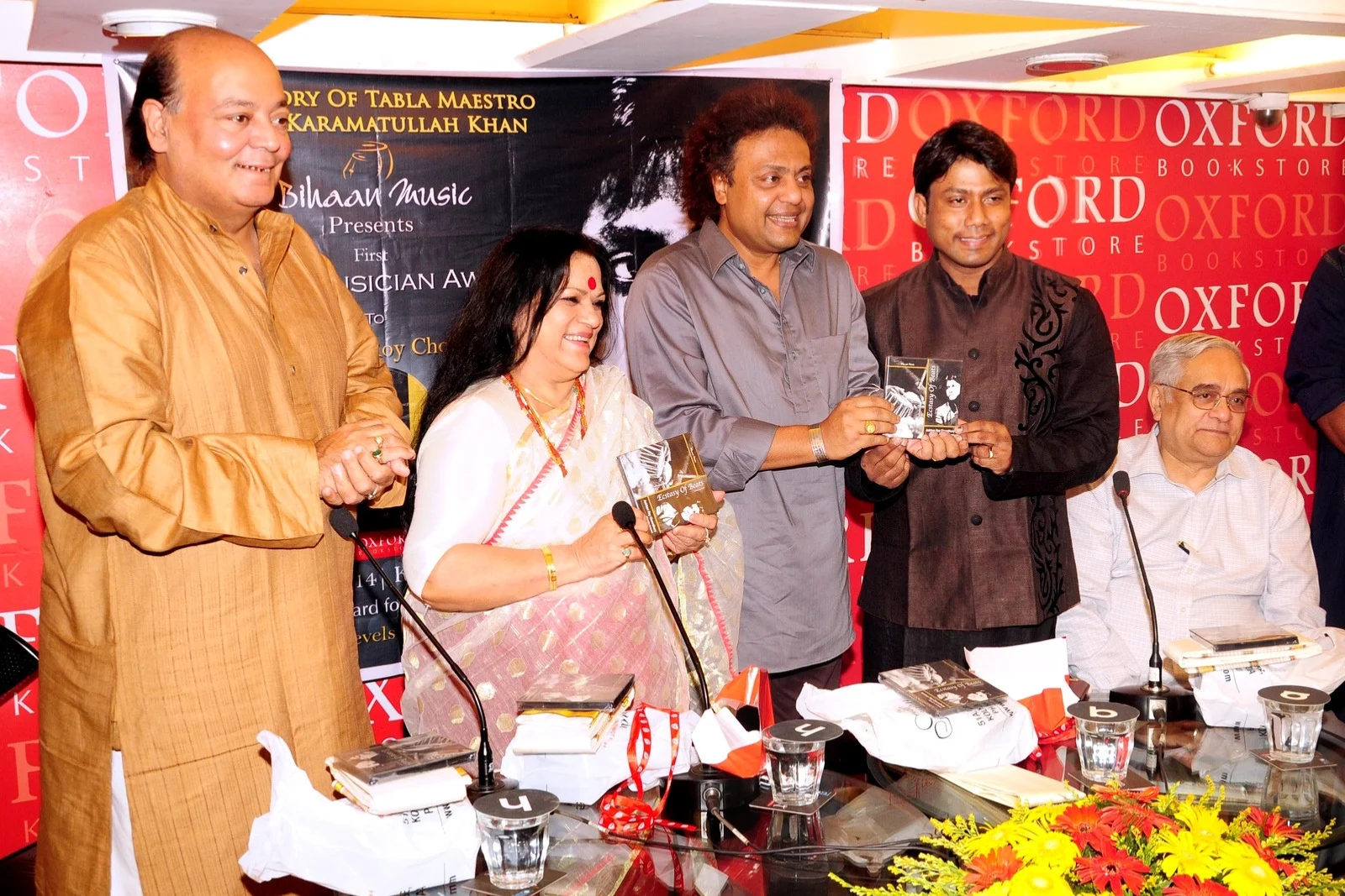 Professional Tabla Artist at Indian Classical Music CD release event with renowned artists
